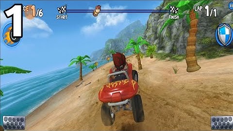 Beach Buggy Racing - Gameplay Walkthrough Part 1 - Easy Street (Android, IOS) peripayermek