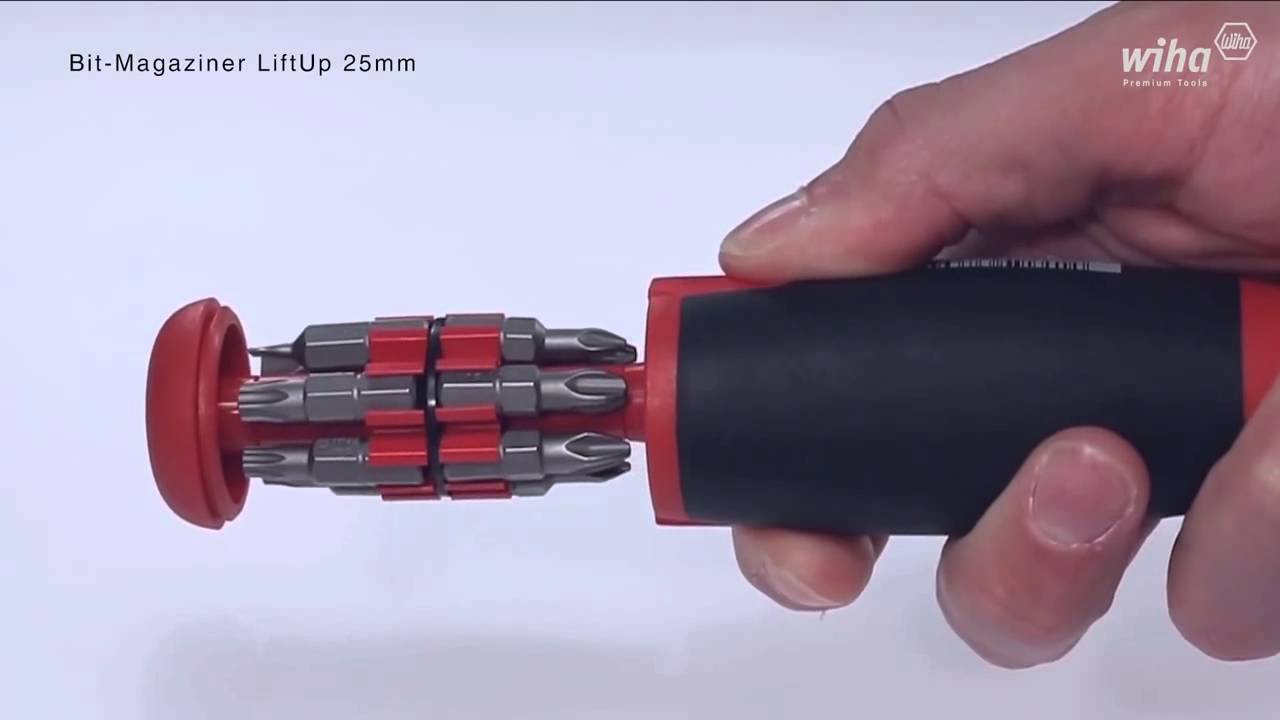 Wiha LiftUp magnetic multibit screwdriver with 1