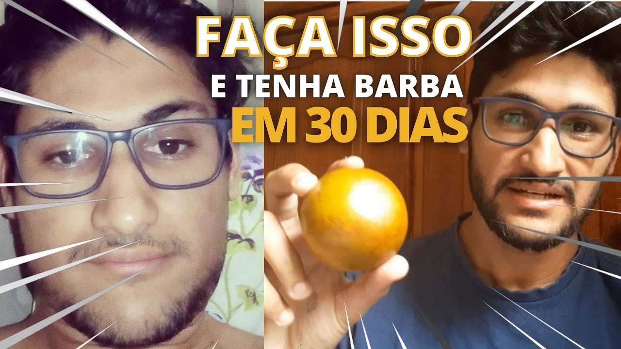 RECEITA Caseira Que FAZ a BARBA Crescer Em 30 dias 100% Natural Usando a Laranja em Casa