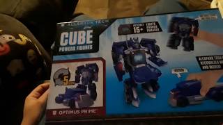 Allspark Tech Cube Powerd Tech Optimus Prime&Skeeks Action Figers Unboxing
