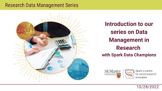 Intro to Data Management in Research with Data Champions