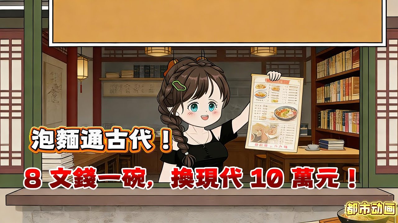 EP1丨《古今泡麵》女孩開飯館賣泡麵！香爐滴血連古代，銅板換萬元暴富,8 文錢一碗，換現代 10 萬元！丨時空奇遇 ，古今泡麵爽文，時空飯館