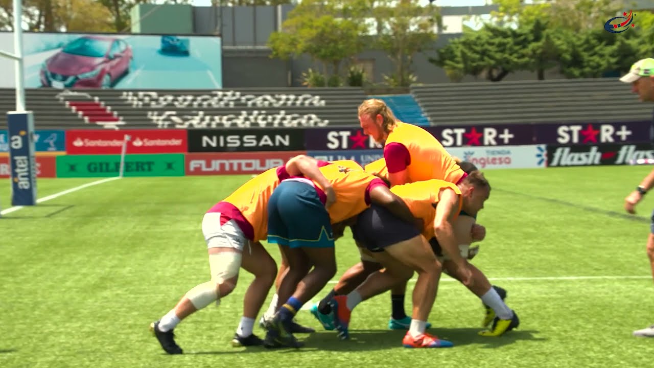 K.Geiger Throw In To M.Dacey Lineout Middle Set Maul AMERICAN RAPTORS Uruguayan November Tour 2021