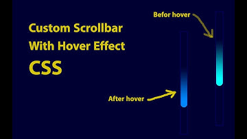 Adding Hover Effect To Scrollbar | How To Customize Scrollbar And Add Hover Effect With CSS