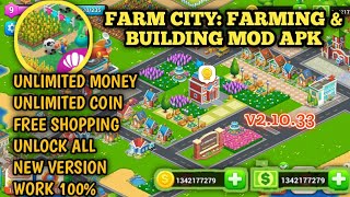 Update Farm City:Farming and Building v2.10.33 mod apk Terbaru 2024|Unlimited money and coin