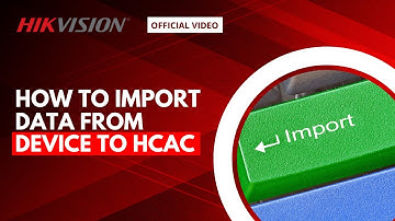 Learn how to import user data from an access control device on to the HikCentral Access Control