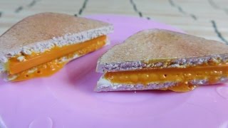 Doll Size Grilled  Cheese Sandwich