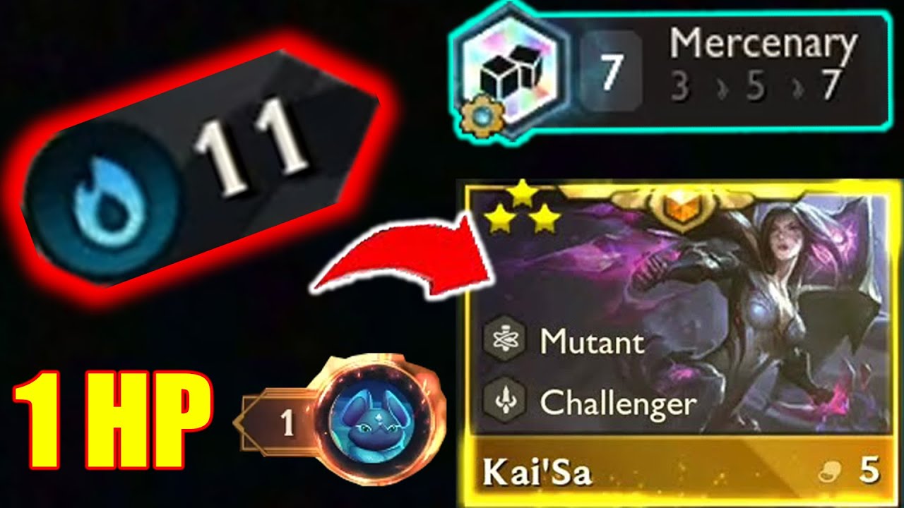 " 11 Loss Mercenary 1 HP " I'm back with 7 Mercenary TFT Set 6