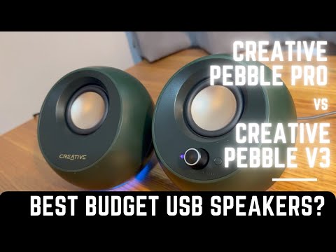 Creative Pebble Pro Enceintes USB 2.0 minimalistes avec Bluetooth® 5.3 et  éclairage RVB personnalisable - Creative Labs (France)