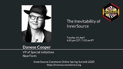 Danese Cooper (NearForm) at ISC.S10 - Welcome to InnerSource