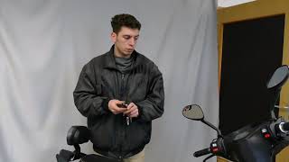 Falcon electric scooter tutorial, explanation of remote control key alarm system Hawk Futura Falc... screenshot 3