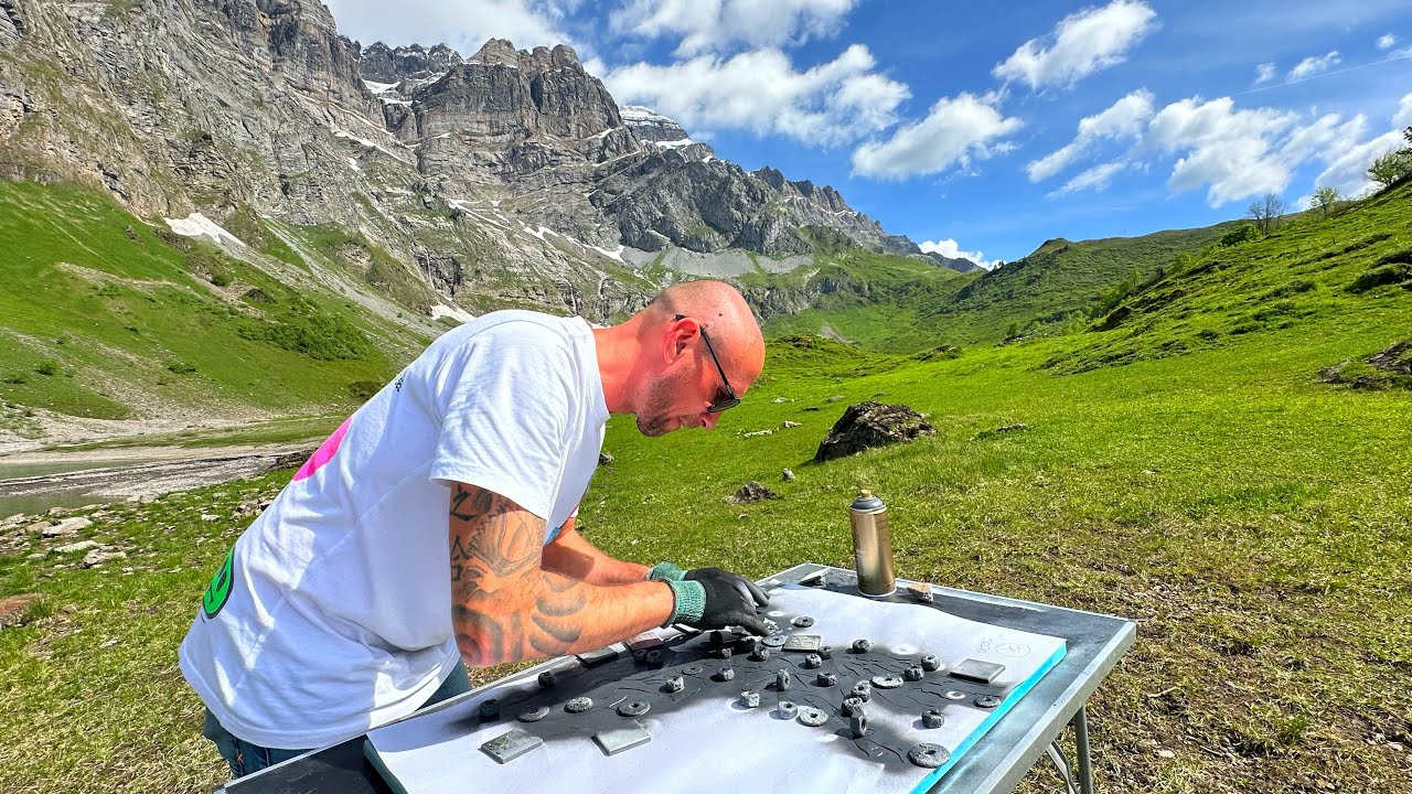 Creating Art in Beautiful Nature. Perfect for Meditation, Relaxation and Inspiration