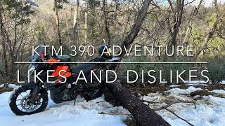 KTM 390 Adventure, Likes and dislikes