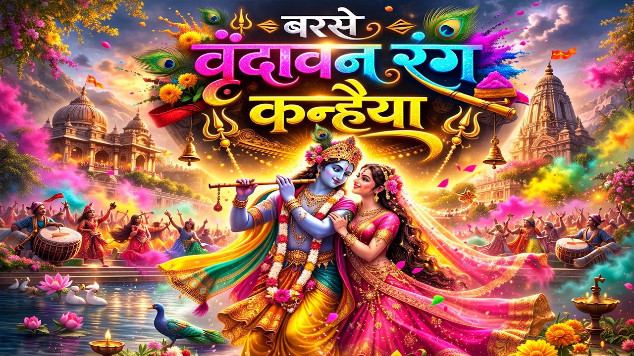 New Holi Dhamak ! बरसे वृंदावन रंग कन्हैया ! Barase varndavan rang kanheya ! Barsana Holi