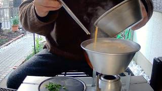 A Quiet Morning Zosui With Fresh Garden Green Onions朝の卵雑炊 採れたて万能ネギと静かな時間