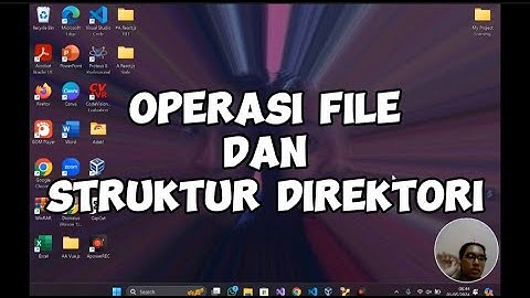 OPERASI FILE DAN STRUKTUR DIREKTORI