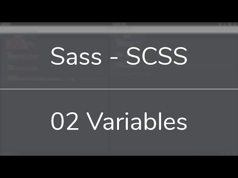 Sass Variables - Variables in SCSS
