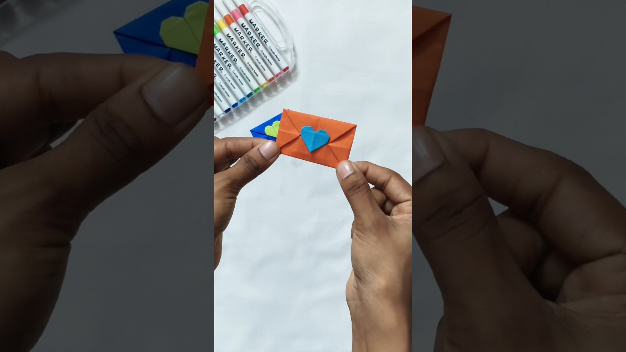 DIY Heart envelope💌||