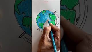 How to Draw a Globe Step by Step | Easy Globe Drawing