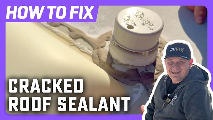 How to Repair Cracks in an RV Roof Sealant | Dicor Self Leveling Lap Sealant | DIY Roof Repair