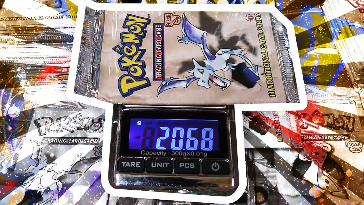 How to WEIGH a FOSSIL 1st Edition Pokemon Box !!! How to WEIGH a FOSSIL 1st Edition Pokemon Box !!!