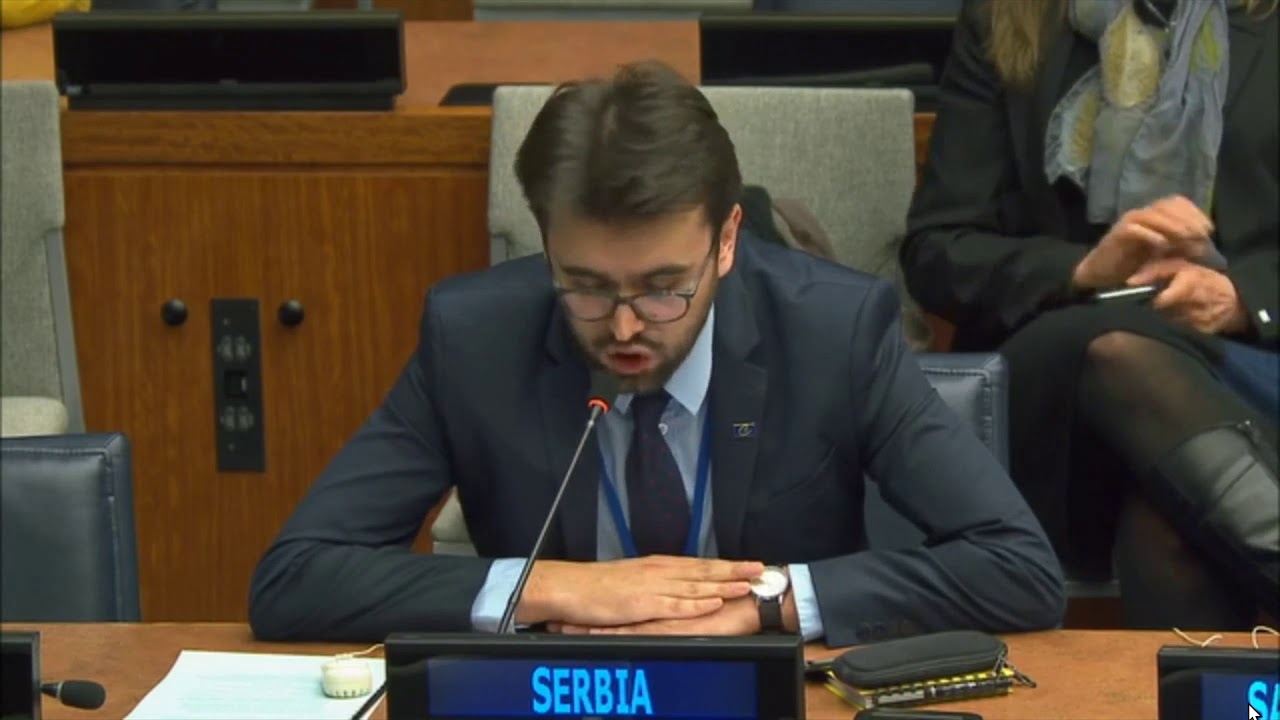 Samedin Rovcanin, UN youth delegate from Serbia CsocD