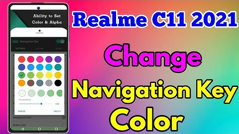 How To Change Navigation Button Color in Realme C11 2021 | Realme C11 Button Color Kaise Change Kare