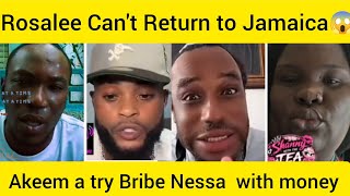 Nessa Inform Pon rosalee Court want lock her up rosalee affi go run off now Akeem try Bribe nessa