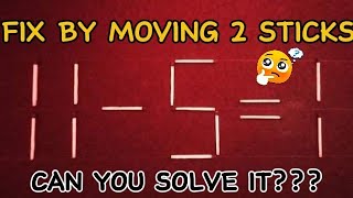 Matchstick Puzzle LIVE 🔥 | Can You Solve It? | 99% FAIL This Matchstick Puzzle 😱 | Train Your Brain🧠