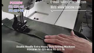 Double Needle Extra Heavy Duty Webbing Sewing Machine