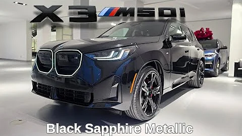 NEW ARRIVAL! 2025 BMW X3 M50 Black Sapphire Metallic on Black #bmw #x3 #g45