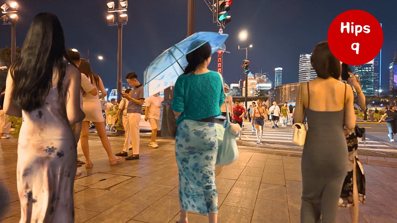 Идеальные Бёдра —— На набережной Шанхая ночью ｜ Изгибы под огнями города ｜ 4K-HDR ｜ EP9