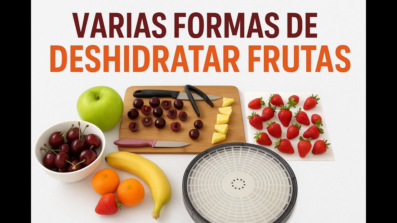 🌞Como deshidratar fruta en casa paso a paso varios metodos #saludable