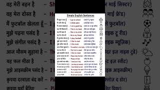 📚 Simple English Sentences सीखें | Hindi To English Speaking Practice#aitools