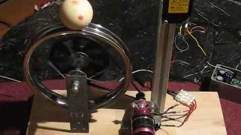 Ball on Wheel, speed control, cascaded PID controller, closed loop, STM32 F103 (ST Microelectronics)