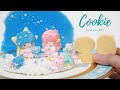 【アイシングクッキー】キキララと一緒に星空のシュガーアート(飴で星空作成)ホイップシュガーサンリオ作品 icingcookie