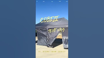 Easy Setup! COBIZI 10x20 ft Portable Tent: Sturdy and Reliable for Any Outdoor Event #tent