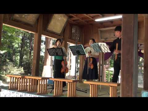 住吉神社神楽殿ライブ　20180429　竹内燿山さん　佐々木孝子さん　寺尾美緑さん