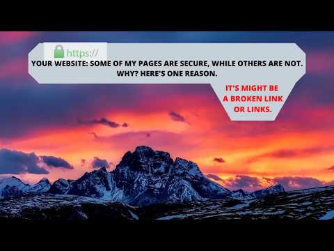 Your Website SSL Issues, One page is not secure but the rest of the website is, Why?