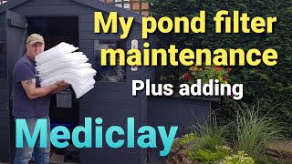 Koi pond filter maintenance and mediclay Part 1 of 3
