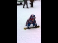 Dancing snowboarder with doodl