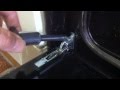 Electric oven cooker door removal guide.  Easy step by step.