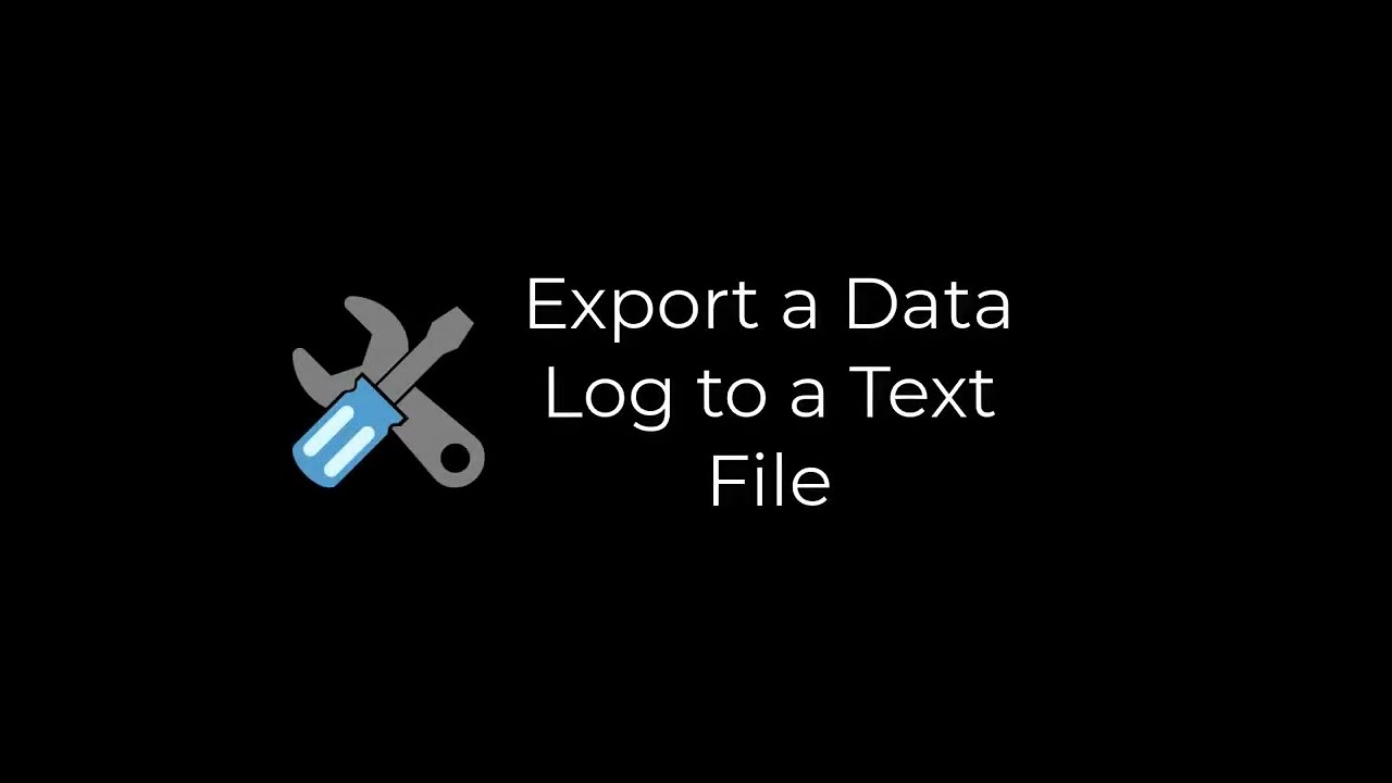 Exporting Data Log Files