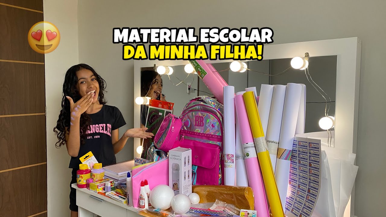 MATERIAL ESCOLAR 2026 DA MINHA FILHA! *quanto eu gastei?* 😱💸