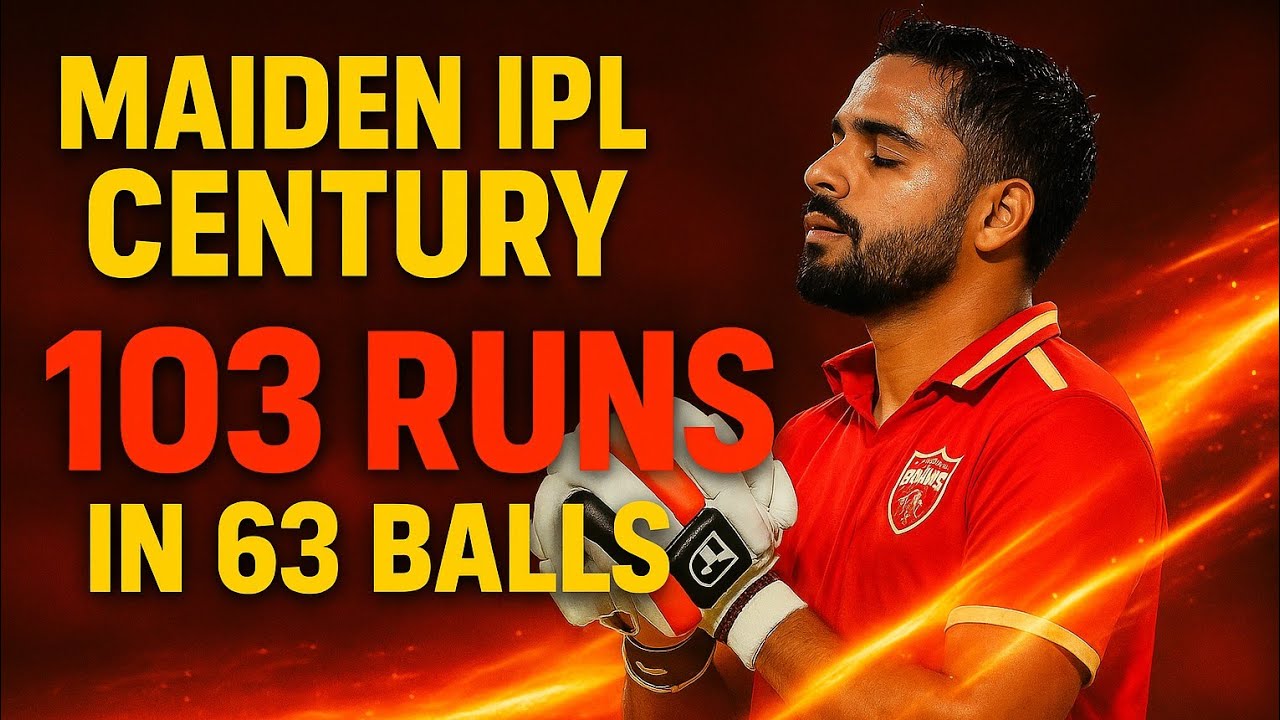 Fearless Fireworks: Prabhsimran Singh's Maiden IPL Century | 103 (65) 🔥 
