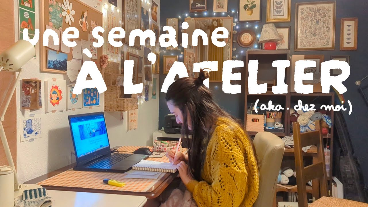 Une semaine cosy ☾ STUDIO VLOG #23 réouverture de ma boutique, préparation de commandes, peinture