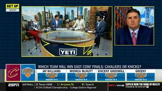 GET UP | "Jalen Brunson is going to win ECF" - ESPN crew predicts Red-Hot Knicks will beat Cavs in 5