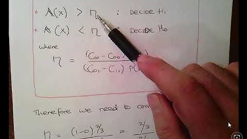 Bayes Test  Part 1 (Decision Theory)