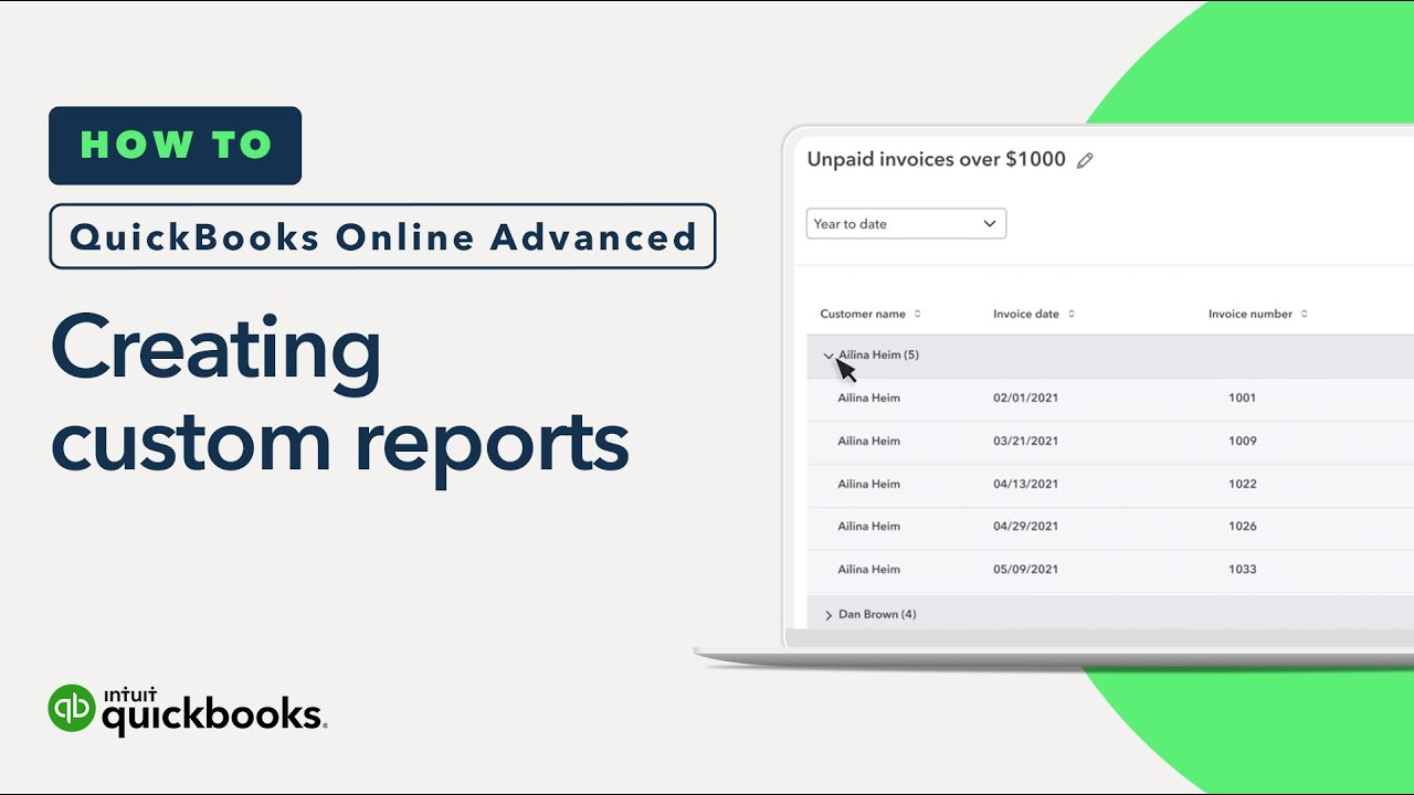 Building Custom Reports with QuickBooks Enterprise Advanced Reporting