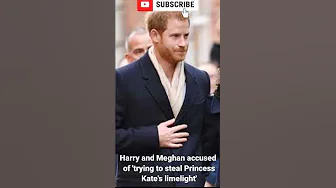 Harry and Meghan accused of 'trying to steal Princess Kate's limelight' thumbnail